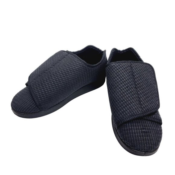 Silverts Adaptive Slippers Size 10 Diabetic Shoes Slip Resistant Men black - Picture 13 of 15